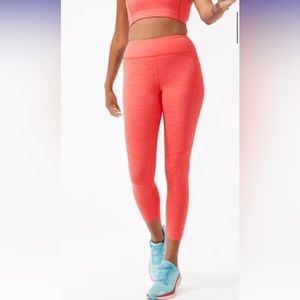 Outdoor Voices TechSweat Move Free 3/4 Legging in Poppy (red)